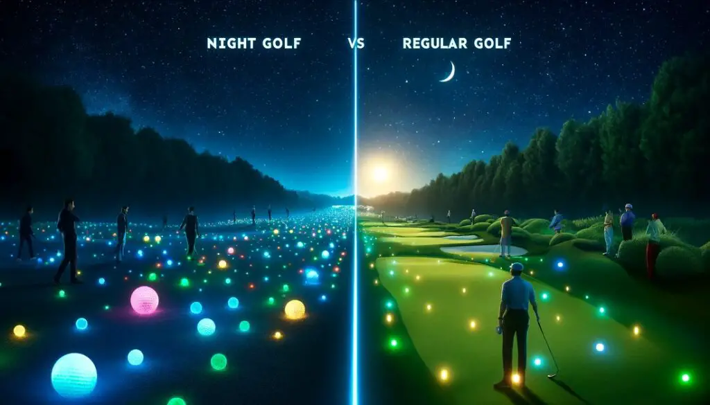 Differences Between Night Golf and Regular Golf