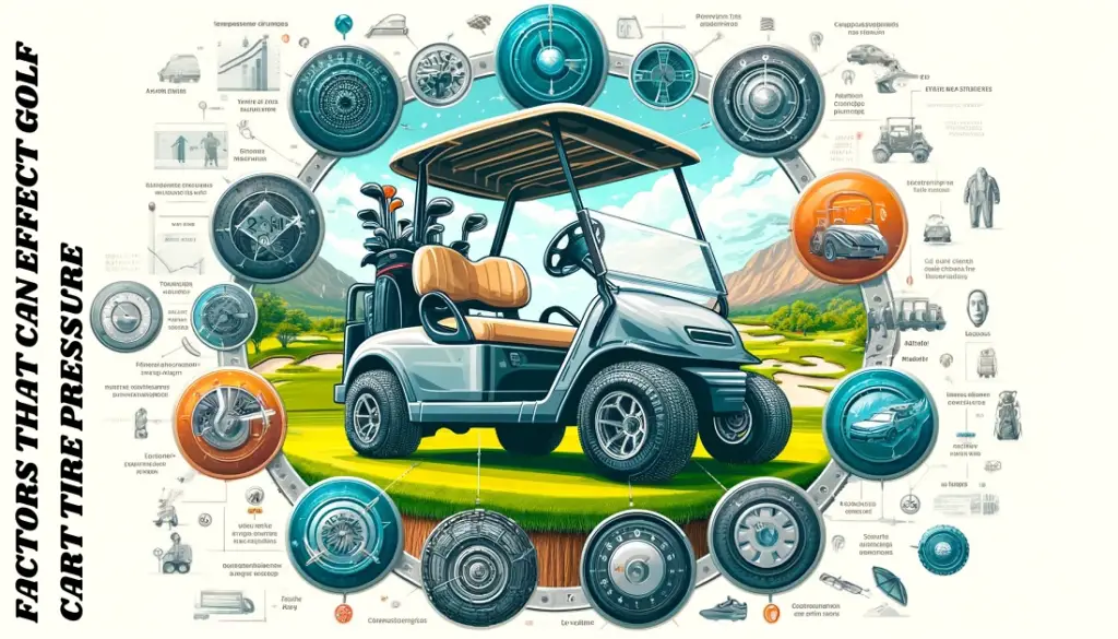 Factors affecting golf cart tire pressure