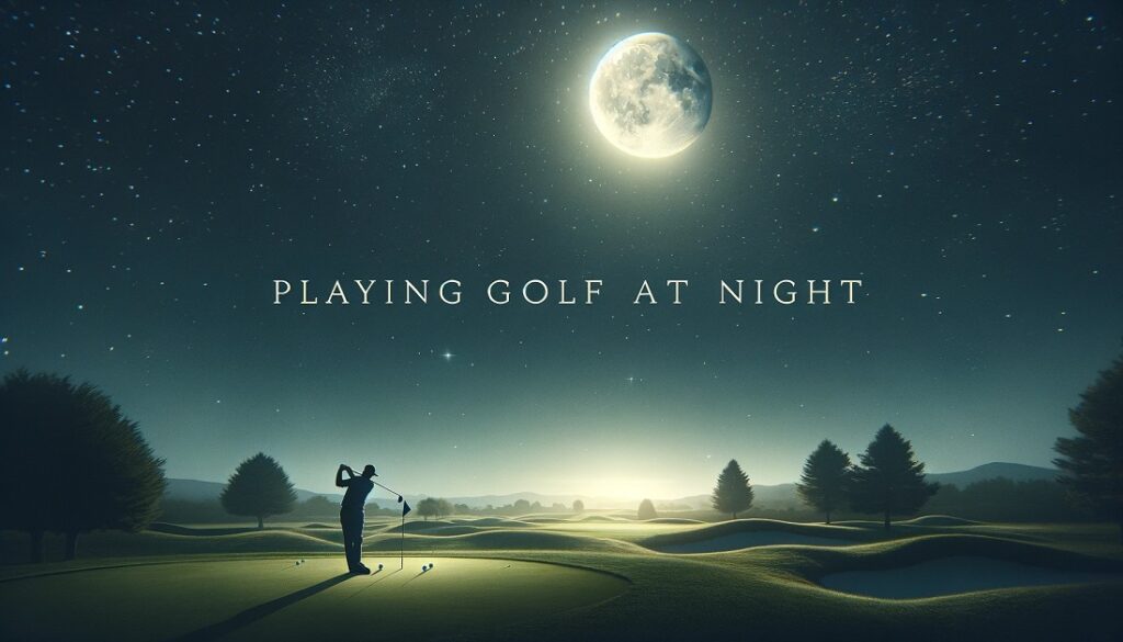Playing Golf at Night