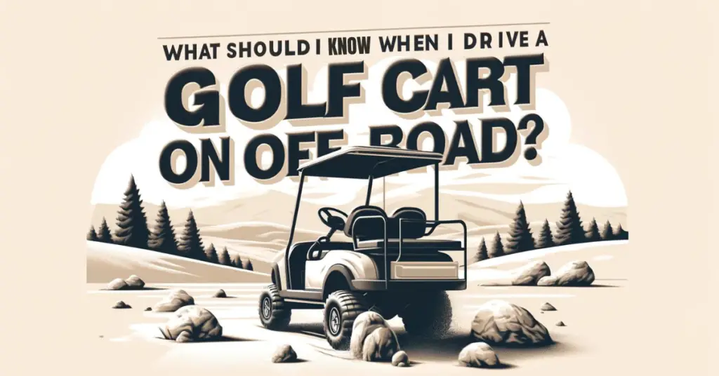 What Should I Know When I Drive A Golf Cart On Off Road?