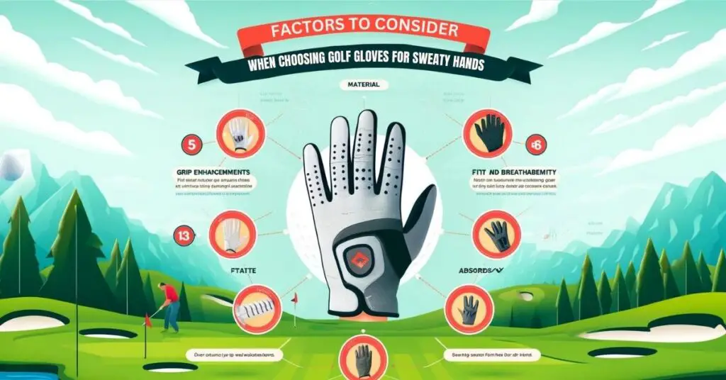 Factors To Consider When Choosing Best Golf Gloves For Sweaty Hands​