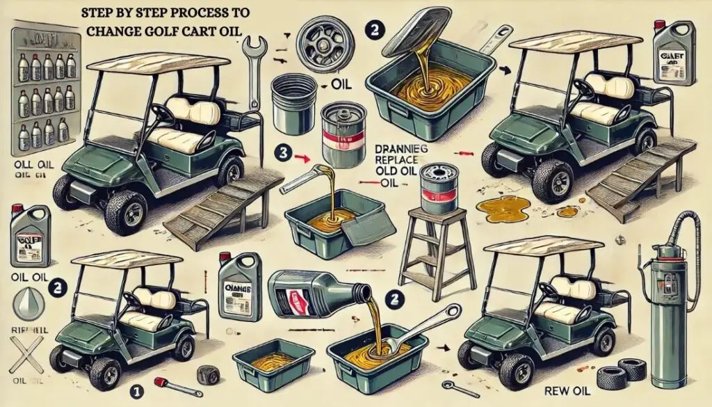 Step By Step Process To Change Golf Cart Oil