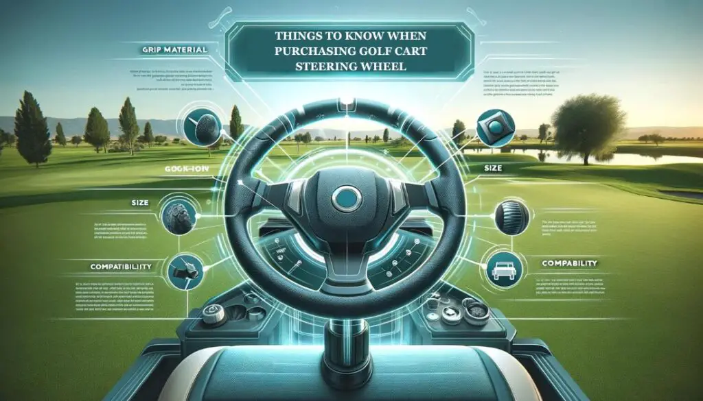 Things To Know When Purchasing Golf Cart Steering Wheel