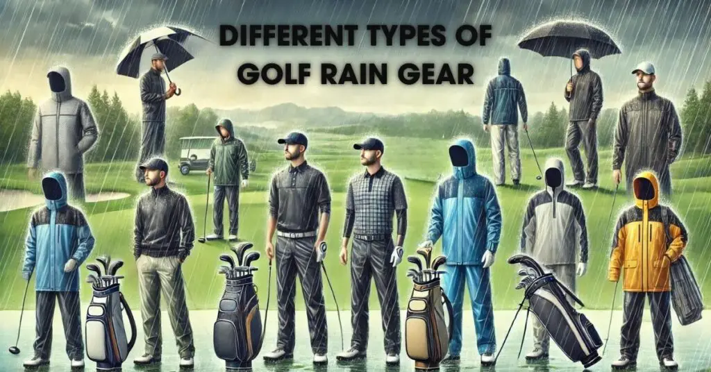 Different Types Of Golf Rain Gear