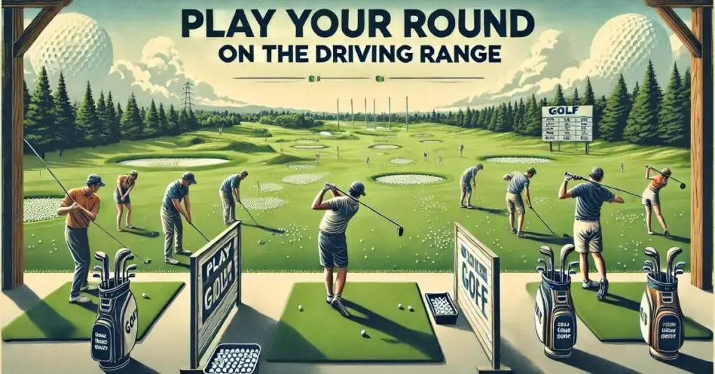 Play Your Round On The Driving Range