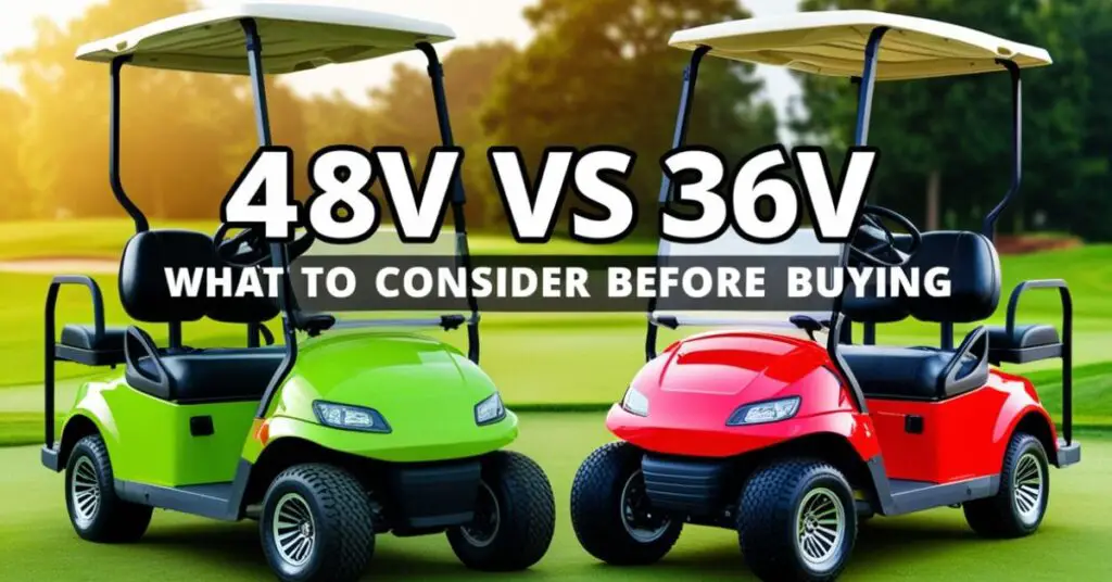 48V vs 36V Golf Carts: What To Consider Before Buying​