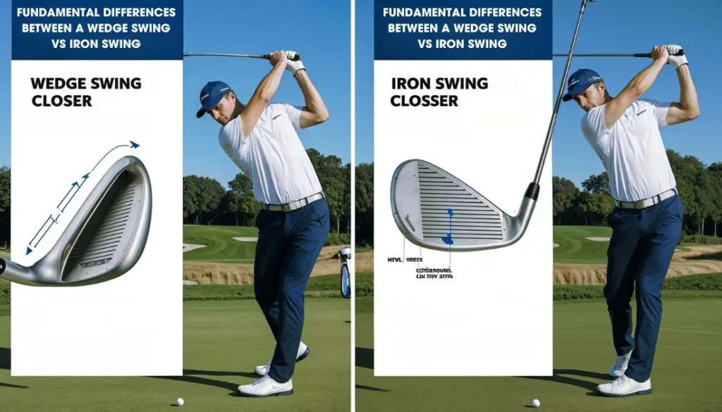 Fundamental Differences Between A Wedge Swing Vs Iron Swing