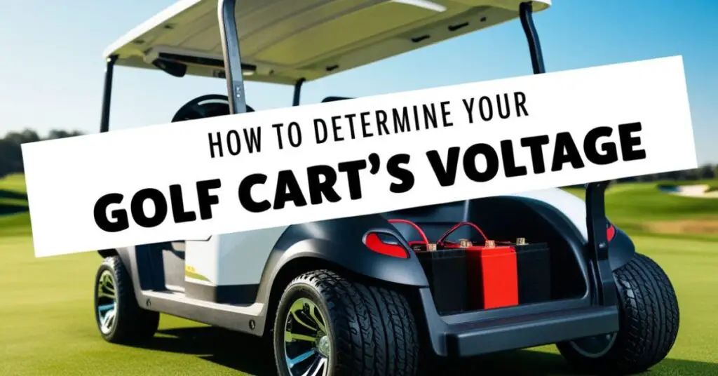 How To Determine Your Golf Cart’s Voltage​