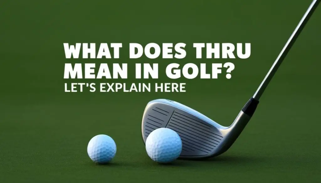 What Does Thru Mean In Golf Let's Explain Here