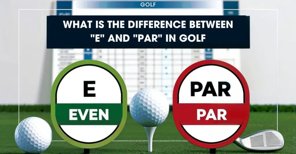 What Is The Difference Between "E" and "Par" In Golf?​