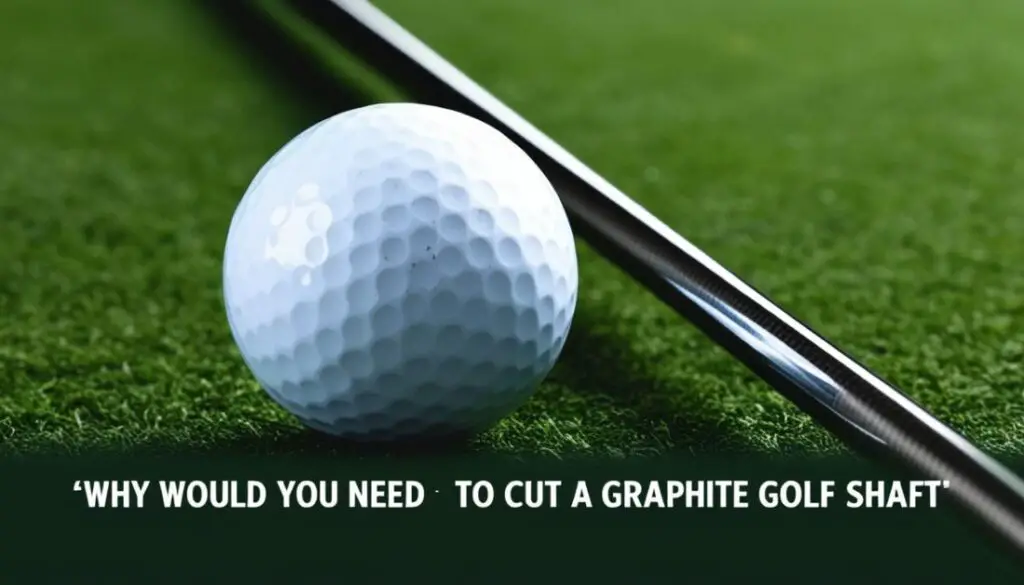 Why Would A Graphite Golf Shaft Need To Be Cut