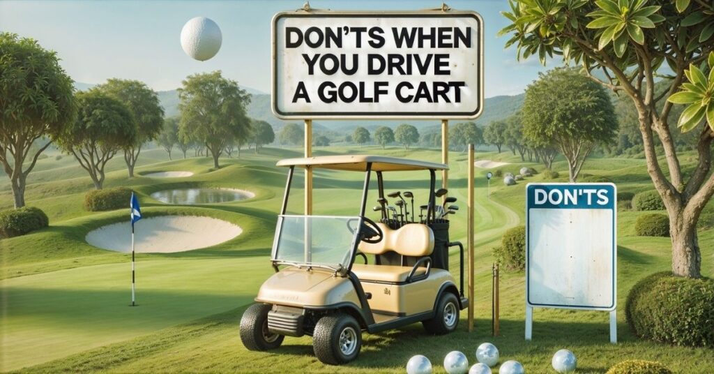 Don’ts When You Drive A Golf Cart​