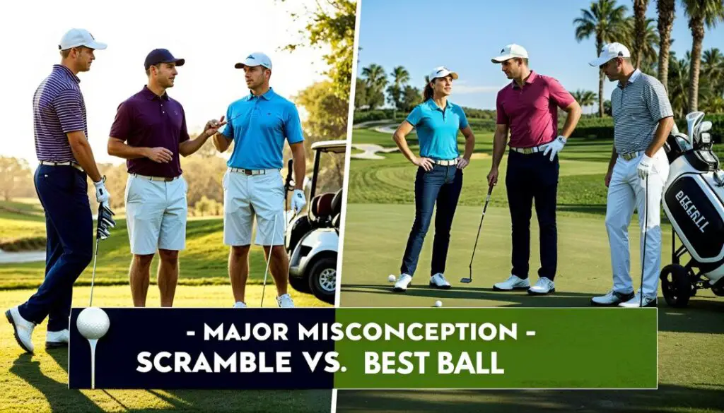 Major Misconception – Scramble Vs Best Ball​