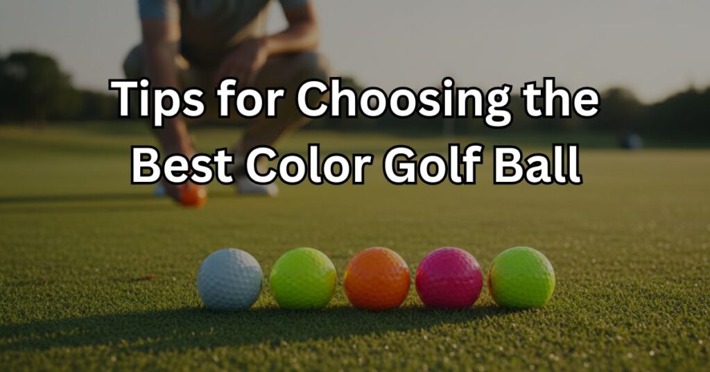 Tips for Choosing the Best Color Golf Ball